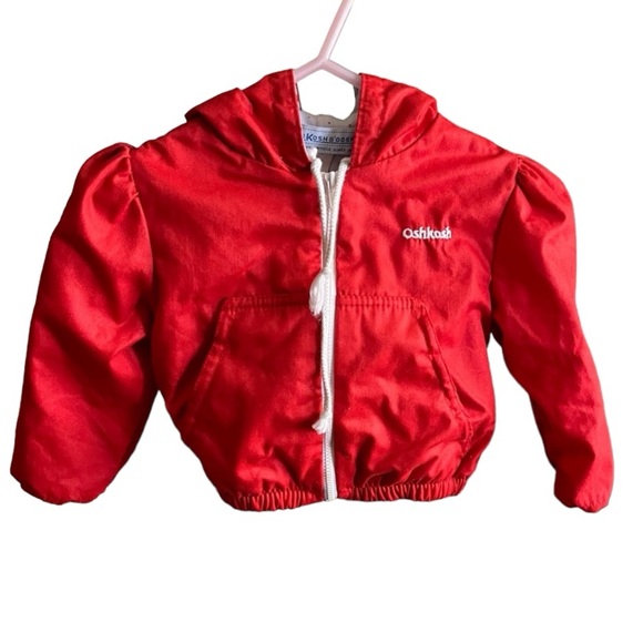 Vintage Other - Vintage Oshkosh red zip jacket size 12M
